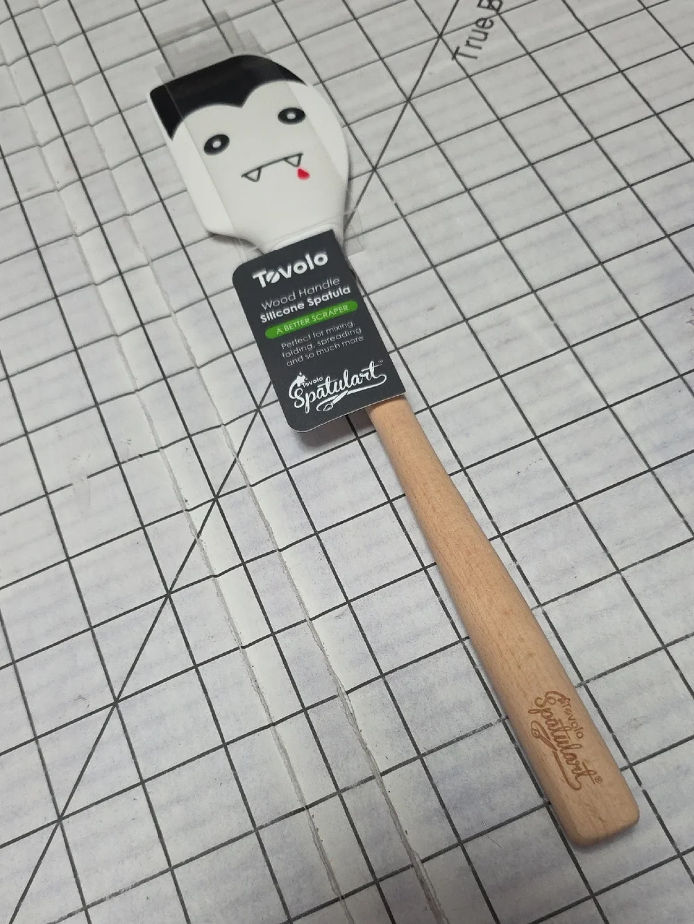 Tovolo Vampire Silicone Spatula W Wood Handle - White & Black, NIP,  Spatulart